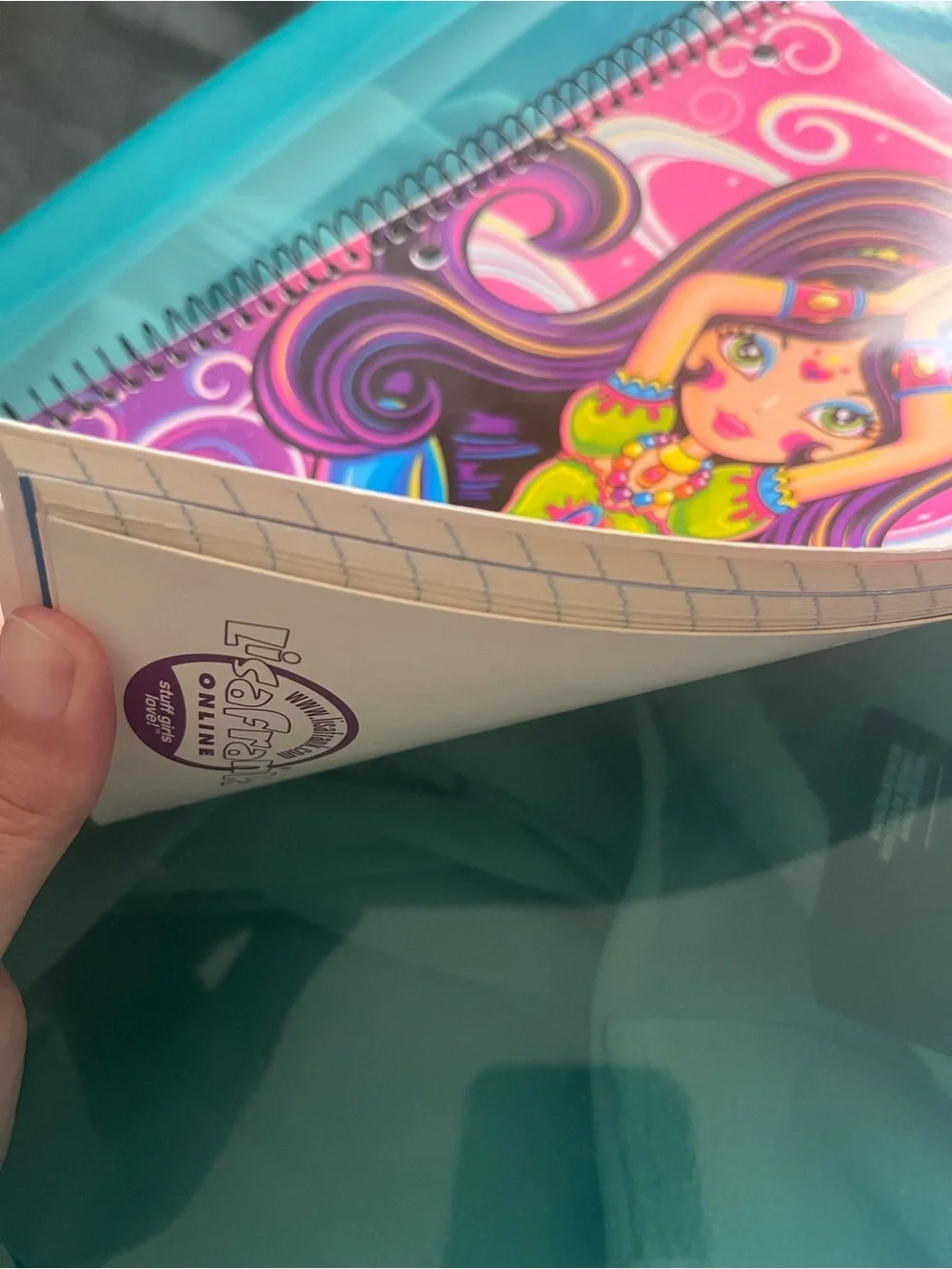 Lisa Frank Genie Girl Spiral Bound Notebook